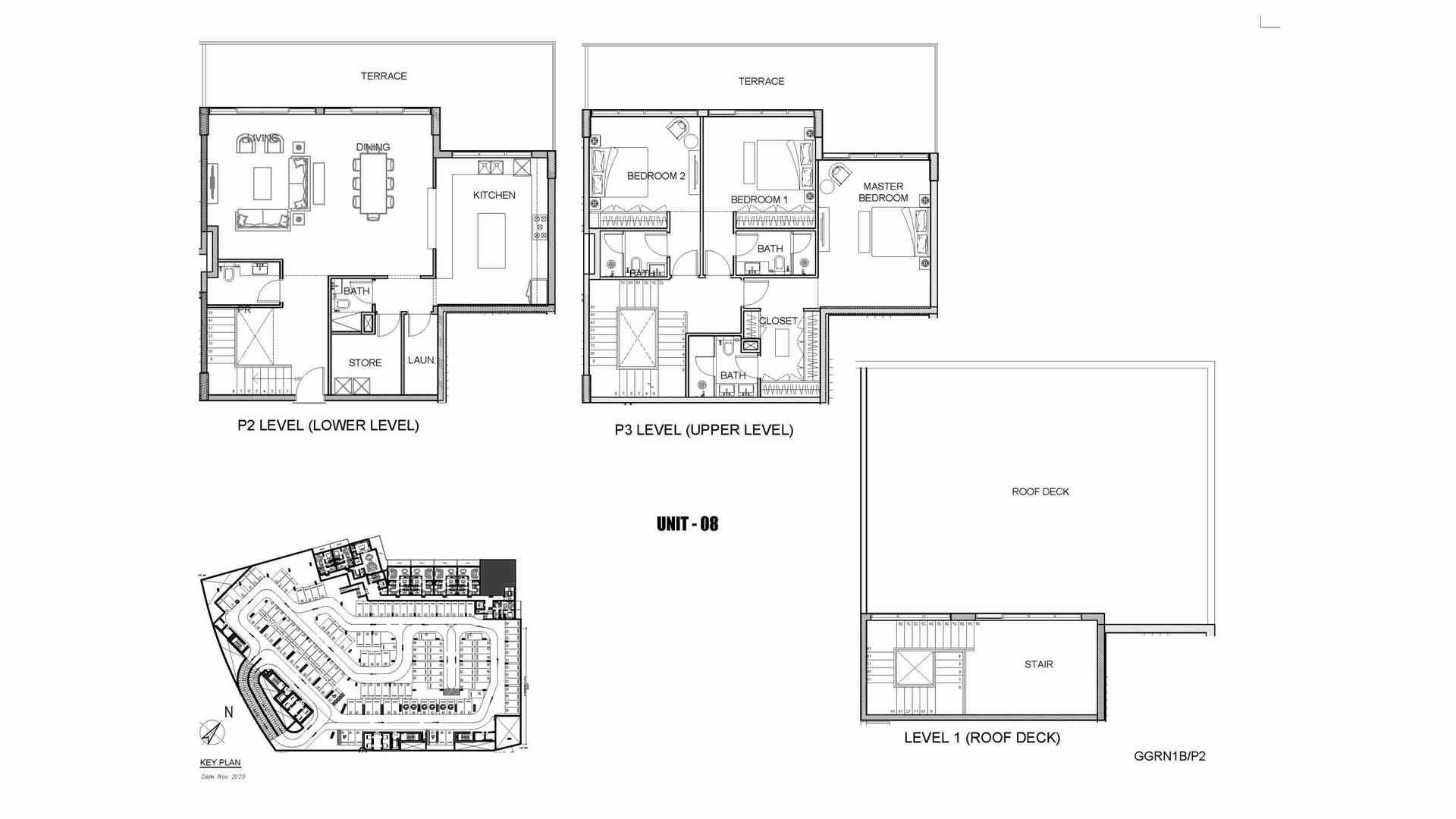 Apartment floor plan, 3 bedrooms in GOLF GREENS No. 11012